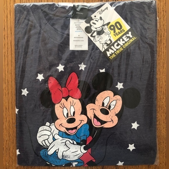 Disney Tops - Disney Mickey & Minnie 90th Anniversary T-Shirt Authentic NWT